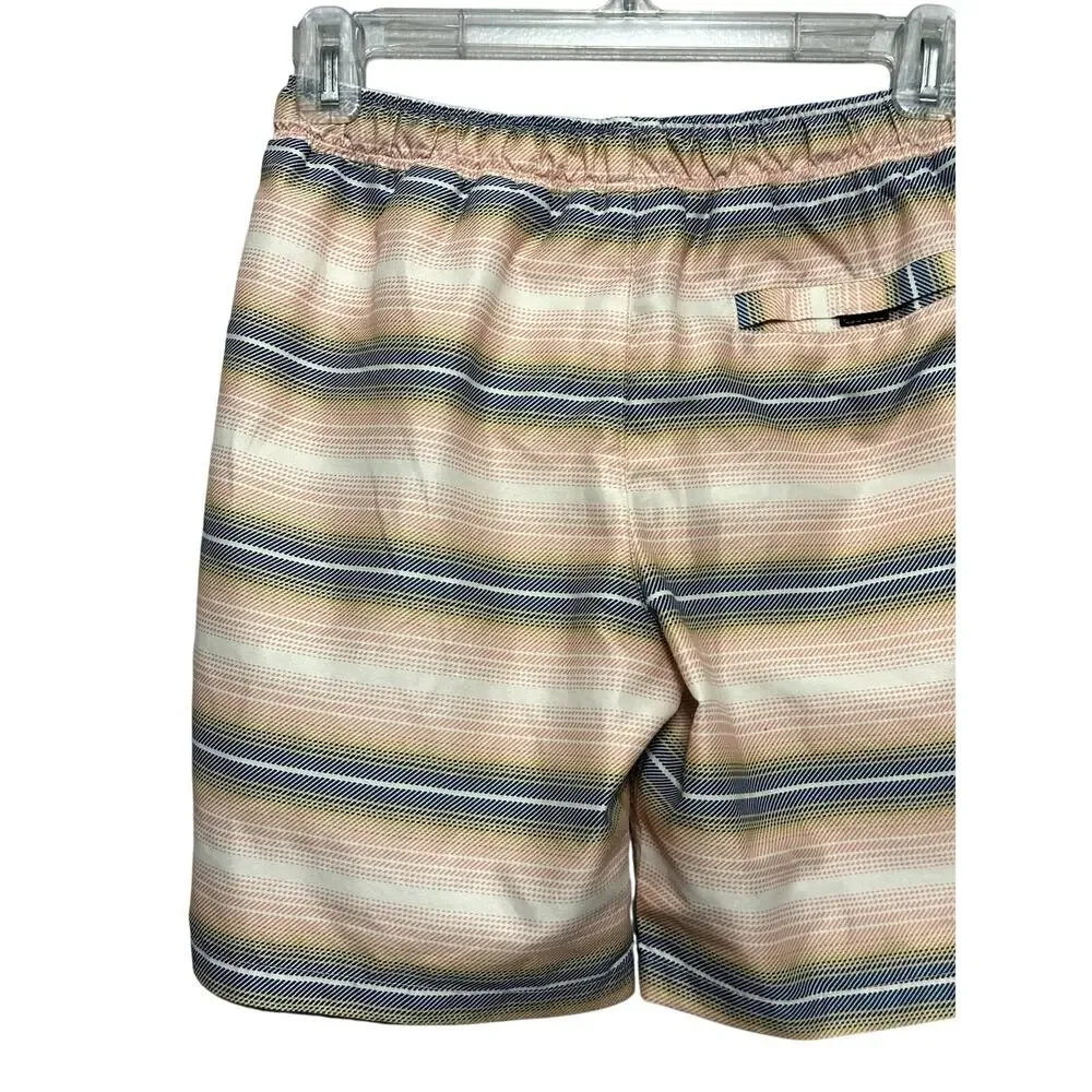 Treasure & Bond Swimming Trunks Mesh Lining Stripes Multicolor Kids M 8/10 NWOT